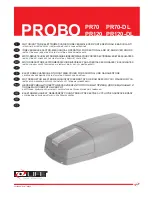 Preview for 1 page of Life PROBO PR120 Instructions For Installation, Use And Maintenance Manual