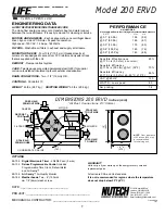 Предварительный просмотр 7 страницы Lifebreath 1200ERV Operation And Installation Manual