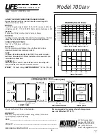 Предварительный просмотр 9 страницы Lifebreath 1200ERV Operation And Installation Manual