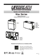 Lifebreath 155ECM series Operation And Installation Manual предпросмотр