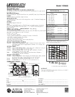 Предварительный просмотр 10 страницы Lifebreath 155ECM series Operation And Installation Manual