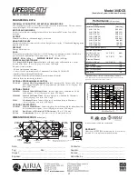 Предварительный просмотр 17 страницы Lifebreath 155ECM series Operation And Installation Manual