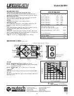 Предварительный просмотр 14 страницы Lifebreath 200MAX Operation And Installation Manual