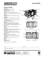 Предварительный просмотр 4 страницы Lifebreath 2500EFD Operation And Installation Manual