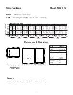 Preview for 13 page of Lifebreath AH40BHW Operation, Sizing And  Installation Manual