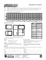 Preview for 34 page of Lifebreath CAF-D-L4A-36-P16 Operation, Sizing And  Installation Manual