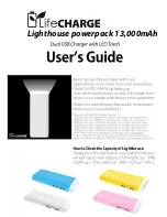 Preview for 1 page of lifeCharge Lighthouse powerpack 13,000mAh User Manual