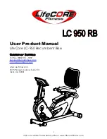 Preview for 1 page of LifeCore Fitness LC 950 RB User'S Product Manual