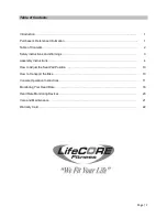 Preview for 3 page of LifeCore Fitness LC-950RBs User Manual