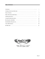 Preview for 3 page of LifeCore Fitness LC-CD400 User'S Product Manual