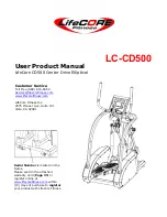 Preview for 1 page of LifeCore Fitness LC-CD500 User'S Product Manual