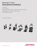 LifeFitness DISCOVER CONSOLE Operation Manual preview