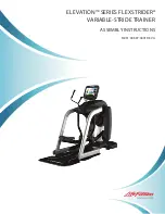 Preview for 1 page of LifeFitness Elevation Series Flexstrider Assembly Instructions Manual