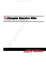 LifeFitness Lifecycle 8500R Operation Manual preview