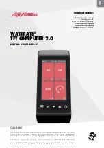 LifeFitness WATTRATE TFT COMPUTER 2.0 Manual предпросмотр