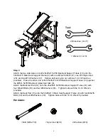 Предварительный просмотр 9 страницы LifeGear F2 body/BENCH Owner'S Manual