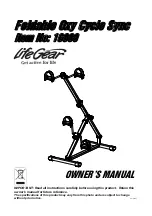 LifeGear Foldable Oxy Cycle Sync 16080 Owner'S Manual preview