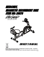 LifeGear MERCURY 26570 Owner'S Manual preview