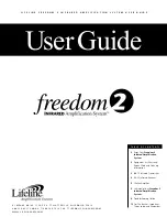 Предварительный просмотр 1 страницы Lifeline freedom 2 User Manual