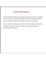 Preview for 2 page of lifelong #InstaRelief Instruction Manual & Warranty Card