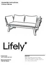 Предварительный просмотр 1 страницы Lifely CHCO-LOUNGELWNT-IWHT Assembly Instructions Manual