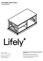 Предварительный просмотр 1 страницы Lifely Coria CORA-CT Assembly Instructions Manual