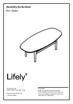 Lifely PAM-CT-WNT Pam Coffee Table Assembly Instructions Manual предпросмотр