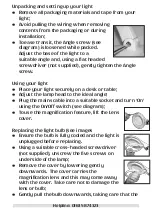 Preview for 2 page of Lifemax Magnifying Table Light Instructions