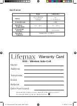 Preview for 8 page of Lifemax Wireless Solo-Call Manual