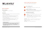 Preview for 4 page of Lifepro RELAXATILT User Manual