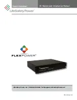 LifeSafety Power FLEXPOWER RC150 Series Installation Manual preview