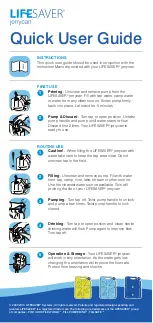 Lifesaver jerrycan Quick User Manual preview