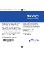 Preview for 98 page of Lifescan ONETOUCH BASIC (WITH DATA PORT) Owner'S Booklet