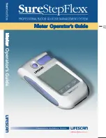 Lifescan SureStepFlexx Operator'S Manual предпросмотр