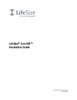 LifeSize Icon 600 Installation Manual предпросмотр