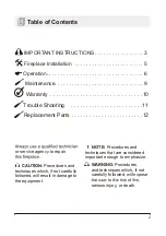 Предварительный просмотр 2 страницы lifeSMART HF9305BLQR-M43 Owner'S Manual