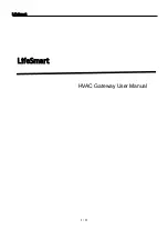 Предварительный просмотр 1 страницы lifeSMART HVAC Gateway User Manual