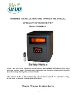 lifeSMART LS1006HH13 Owners Installation And Operating Manual preview