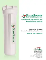 LifeSource ScaleSolver SSC-4025 Installation, Operation And Maintenance Manual предпросмотр