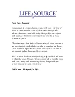 Preview for 4 page of LifeSource UA-774 Instruction Manual