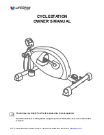 Lifespan Fitnes CYCLESTATION Owner'S Manual preview