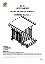 Preview for 1 page of LifeSpan Kids Jack Sandpit with Canopy on Wheels Owner'S Manual