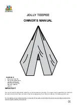 LifeSpan Kids JOLLY TEEPEE Owner'S Manual preview