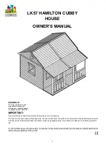 Предварительный просмотр 1 страницы LifeSpan Kids LK57 HAMILTON CUBBY HOUSE Owner'S Manual