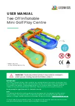 LifeSpan Kids Tee Off Inflatable Mini Golf Play Centre User Manual preview