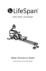 LifeSpan Aqua Rower Owner'S Manual предпросмотр