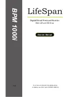 Preview for 1 page of LifeSpan BPM 1000i Owner'S Manual