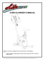 LifeSpan exer 55 Owner'S Manual предпросмотр