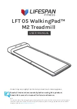 Preview for 1 page of LifeSpan LFT 05 WalkingPad M2 User Manual