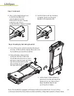 Предварительный просмотр 22 страницы LifeSpan MyTread TR100 Owner'S Manual